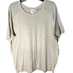 A|X Armani Exchange Men's Tan Crew Neck Short Sleeve 100% Cotton Shirt Size XL